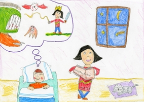 Ganadores del concurso de dibujo infantil ECC - FNAC - Mi madre es Wonder Woman