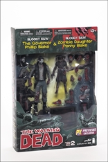 McFarlane Toys - The Walking Dead: Action figures exclusive - BLOODY GOVERNOR and ZOMBIE DAUGHTER 2