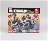 McFarlane Toys Building Sets- The Walking Dead: WALKING DEAD DARYL WITH CHOPPER