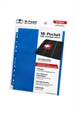 Hojas para archivador (10 unidades) 18-Pocket Side-Loading  Azul