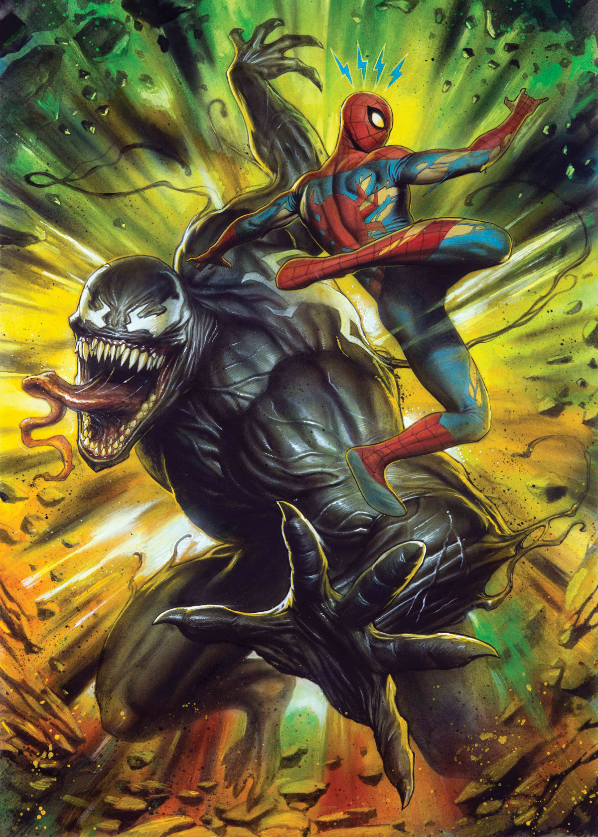 Displate - MARVEL / Venom 07 - Venom and SpiderMan - ECC ...